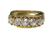 Vintage 5 Diamond Ring