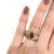 Vintage Cabochon Garnet Solitaire Ring