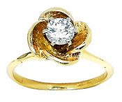 Vintage Floral Diamond Ring