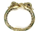 Double Ram Head Bangle