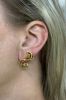 Zircon Earrings, Brown