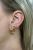 Zircon Earrings, Brown