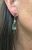 Vintage Inspired Prasiolite and Diamond Drop Earrings