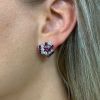 Retro Ruby Earrings