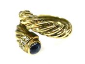 Vintage Sapphire and Diamond Ring