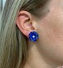 Lapis and Zirconia Earrings
