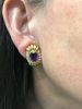 Vintage 3.72ct Amethyst and Diamond 14 - 18kt Earrings
