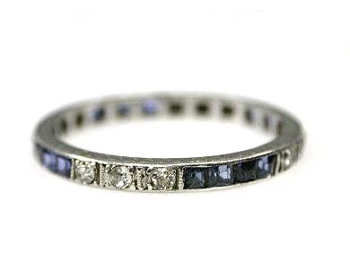 Sapphire and Diamond Band