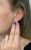 Vintage Synthetic Sapphire and Diamond Earrings