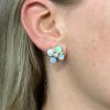 Opal Cluster Earrings