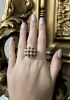 Vintage Pearl and Sapphire Cluster 14kt. Ring