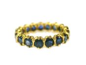 Vintage Sapphire Eternity 18kt Band