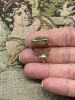 Vintage Carved Citrine Intaglio Fob Pendant in 14kt Yellow Gold