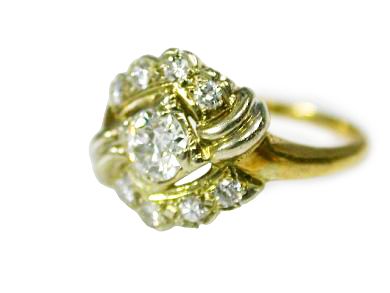 Diamond Cluster Ring