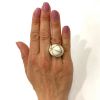 White Coral Bombe Ring
