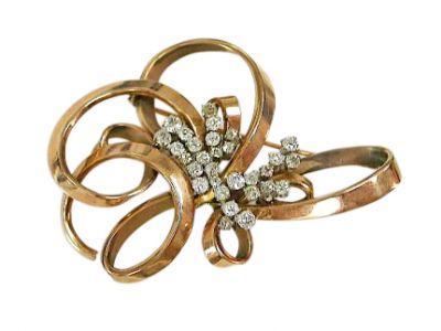 Retro Ribbon Brooch