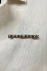 Vintage 1.32ct Sapphire and Pearl Bar Brooch in 18kt Yellow Gold