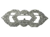 Antique 6.49ct Diamond Platinum Brooch