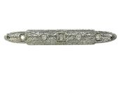Antique .87ct Diamond 14kt Bar Brooch