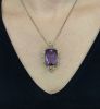 Amethyst Brooch