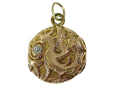 Vintage Diamond Phoenix Locket/Pendant