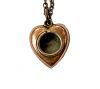 Victorian Turquoise and Seed Pearl Heart Pendant