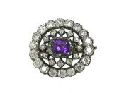 Antique Amethyst Brooch
