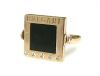 Bulgari Onyx and Diamond Leo Zodiac Ring