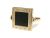 Bulgari Onyx and Diamond Leo Zodiac Ring