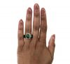 Vintage Enamel and Diamond Buckle Ring