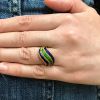 Enamel Wave Ring