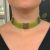 Vintage Peridot and Diamond Choker 18kt Necklace