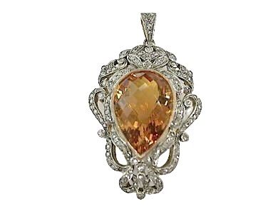 Custom Made Citrine Pendant