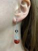 Art Deco Coral Earrings