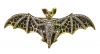 Vintage Enamel 1.48ct. Diamond and Enamel Bat in 18kt Yellow Gold Brooch