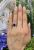 Modern Amethyst and Diamond Halo Ring