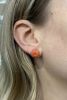 Carved Coral Earrings