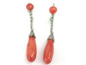 Coral Drop Earrings