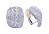 Vintage 3.54ct Diamond 18kt Earrings
