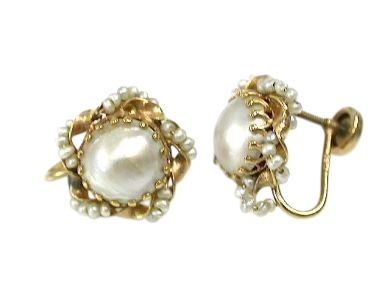Mabe Pearl Earrings