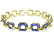 Blue Enamel Bracelet
