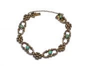 Vintage Turquoise and Seed Pearl Bracelet
