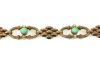 Vintage Turquoise and Seed Pearl Bracelet