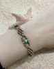 Vintage Turquoise and Seed Pearl Bracelet