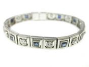 Vintage Diamond and Sapphire Bracelet