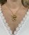 Vintage Textured 18kt Cat Pendant Brooch