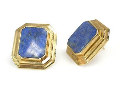 Lapis Stud Earrings