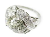 Vintage Diamond Cluster Ring