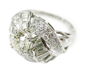Vintage Diamond Cluster Ring
