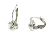 Vintage Floral Diamond Earrings